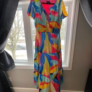 Tahari ASL Multicolor Maxi Dress